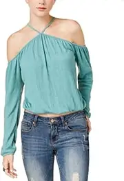 [American Rag] Juniors' Cold-Shoulder Crop Top