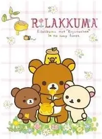 在飛比找Yahoo!奇摩拍賣優惠-正版授權 SAN-X RILAKKUMA 拉拉熊 16K筆記