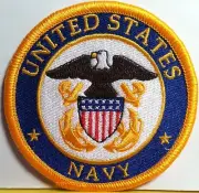 United States NAVY Iron On Sew Patch Shoulder Emblem