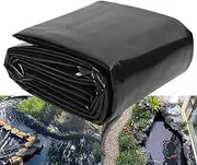 Large Fish Pond Liner 4x6m 5x8m 6x10m 8x12m 10x15m Preformed Leak-Proof Pond Lining for Natural Looking Ponds, Waterscape 0.12mm Thick Rubber Pond Underlay Membrane(7x8m(23x26.2ft))