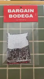 Cj Hendry Bargain Bodega Art Patch Sequin - Drug Bag Coke