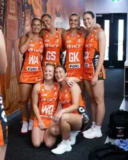 GWS GIANTS NETBALL TEAM POSTER,BARGAIN,1