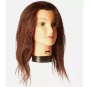 DEBRA Manikin D804 Mannequin Head by Celebrity w/ 17-19" BROWN Human Hair *NEW*