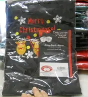 TWO LUMPS OF SUGAR REINDEER CROSS BACK APRON COOKING GRILLING CONFURED