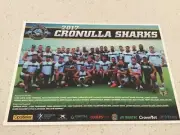CRONULLA SHARKS NRL TEAM POSTER,RUGBY , RABBITOHS STORM PANTHERS EELS BULLDOGS1