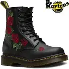 Dr. Martens 1460 Vonda Boots 8 Eye Floral Women's Shoes - Black