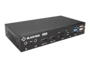Black Box 2-Port 4K HDMI Dual-Head KVM Switch [with Audio Line In/Out and USB