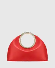 Cloe Radiant Red Leather Handbag