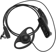 ECSiNG D Shape Earpiece with Mic Multi Pin Headset Compatible with Motorola Two Way Radio XPR6300 XPR6350 XPR6380 XPR6500 XPR6500 XPR6550 XPR6580 XPR7350