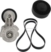 Transmission Belt for BMW 1 3 5 Series E81 E90 E60 E61 X3 E83 X5 E70 Z4 11287530314 AP03 Drive Belt Pulley + Tensioner Kit 11288624196 V-Belt