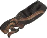 KAILIKETIY Natural Ox Horn Scalp Comb Elegant Peacock Pattern Fine Tooth Hair Comb for Daily Styling Durable and Lightweight Design for All Hair Types for Men and
