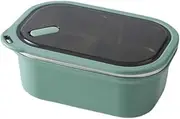 Portable Lunch Box with Compartments Stainless Steel Sealed Heated Divided Portable Lunch Box 1200ml/42.2oz