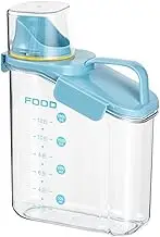 DUJIAOSHOU Cereal Containers Storage 2L Airtight Large Dry Food Storage Containers with Pouring Spout Measuring Cup for Snacks Grain Rice