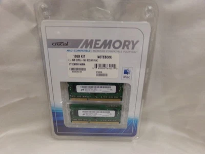 Crucial Memory Mac Compatible 16GB Notebook Kit DDR3L 1600 SODIMM PC3-12800S