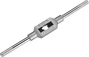 uxcell Adjustable Tap Wrench Handle, for Metric M1-M12 W1/16-1/2 Taps, Thread Tap Holder Reamer Hand Tapping Tool for Machinist Repair, Medium Carbon Steel Handle with Nickel Plated