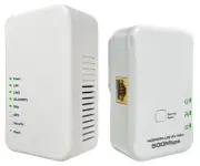 High-Speed Powerline Network Adapter Set with Built-in Wi-Fi Booster Extender