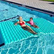 Sunrio Giant Inflatable Floating Mat-Pool Float Lake Floats for Adults with Pool Hammock Pool Mats for Floating Swimming Pool, Beach, Lake for Summer Water Party