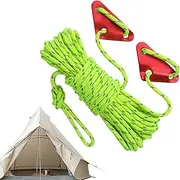 Camping Rope | Guy Lines Tent Cords Ropes | 32.8Ft 5mm Heavy Duty Survival Gear, Reflective Cord Clothesline for Camping Hiking Fishing Accessories
