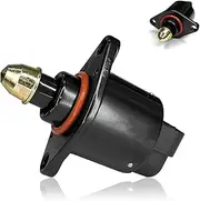 QQWD IAC Idle Air Control Valve Fuel Injection Air Control Valve Sensor, Throttle Response Controller Replace Parts OEM #90380 10526 Compatible with King Kong Idle Stepper Motor (Black)
