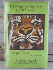 NEW IN ORIGINAL PACKAGE ENDANGERD SPECIES QUILT PROJECT BENGAL TIGER ROB APPELL