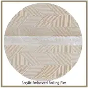 1pcs Modern Texture Lines Acrylic Roller Polymer Clay Modeling Texture Rolling