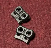 2pcs. Small Cord Locks Bean Toggle Clips