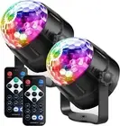 2 Party Lights Disco Ball Light LED RGB Stage Lighting Strobe Lamp KTV Projector