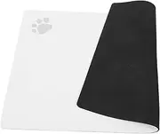 BCOATH Pet Feeding Mat Absorbent Diatomite Dog Food and Water Bowl Mat Quick Dry Non Slip Cat Feeding Mat for Clean Floors Stylish Design
