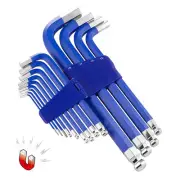 Powerbuilt 13 Piece Metric Long Arm Magnetic Hex Key Wrench Set - 941642