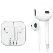Genuine Apple Earbuds White Wired 3.5MM Jack - Microphone - Volume Control - NEW