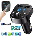 Auto Car Accessories Bluetooth FM Transmitter MP3 Radio Adapter Fast USB Charger