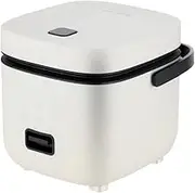 Electric 1.2L Mini Rice Cooker with Removable Nonstick Pot Steaming Dish Rice Spoon and Measuring Cup Keep Warm Function Kitchen Appliances for 1-3 Person, Cooking Soup, Rice, Stews & Oatmea (White)