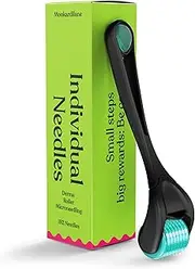 Derma Roller 192 Individual Real Stainless Steel by MOOKARDILANE Microneedling Home Use Black