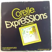 Vintage Corelle Expressions Medium Plates 2108-14 April Set Of 4 New Open Box