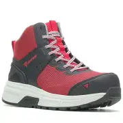 Bates E09264 Men's Jumpstart Mid Energybound Carbon Safety Toe Red Work Shoes