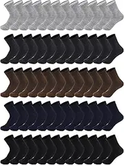 [Tarpop] 150 Pairs Men Quarter Ankle Socks Bulk Socks Athletic Moisture Wicking Socks Casual Sports Socks Pack
