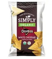 New Exclusive Simply Doritos Veggie Organic White Cheddar Potato Chips 7.5oz