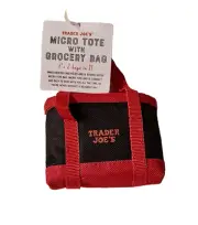 [NEW] Trader Joe's MICRO TOTE w/ Foldable Grocery Bag Limited Edition