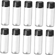 EPIGEIST 24Pcs Glass Screw Top Bottles for Essential Oils Perfumes and Makeup Leakproof Travel Containers with Sealing for Optimal Protection Compact Cosmetic Sample Bottles