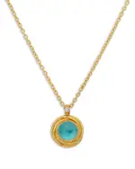 Gurhan 22K & 24K Yellow Gold Muse Apatite & Diamond Pendant Necklace, 16-18