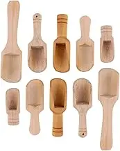 HOLIDYOYO 10Pcs Wooden Seasoning Smooth Surface Salt Spoons for Condiments Tea Coffee Wood Kitchen Gadgets for Bath Salt Spice Jars