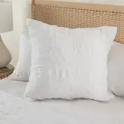 Greta White European Pillowcase [ESSBGREEU22A]