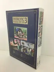 Unbranded 3 Puzzles Patriotic Theme In One Box Set of 3 Jigsaw Puzzles NEW
