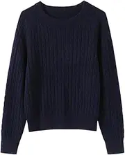 [Generic] Wool Womens Sweaters Cabled Sweaters Women Raglan Sleeved Pullover Jumper