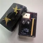 Miniature Lacquerware, Inkstone Box, Stationery Set, Genuine Gold Makie Crane De
