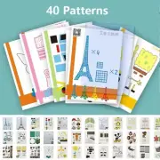 3D Pen Tool Accessories Template 3D Printing Album Paper Book Drawing Stencils