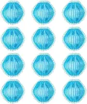 NHQZ Pack of 12 Pet Hair Remover Washing Machine, Reusable Lint Balls, Washing Machine, Cat Hair Remover, Washing Balls, Hair Catcher, Washing Machine for Removing Pet Hair, Lint, a, A