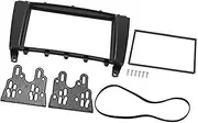 Vuzmode Double DIN Installation Dash Kit Car Stereo Frame Fascia 2 DIN Replacement, for C Class W203 GLK‑Class C209 2005‑2009 Car Radio Dashboard Panel