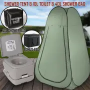 10L Outdoor Portable Toilet Bag 40L Shower Bag Camping Tent Pop Up Change Room G