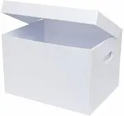 Marbig 8015008 Corflute Box with Attached Lid White